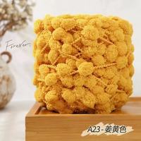 Lot de 2 pelotes de fil chenille Xinhai, 100g chacune, 100% polyester, ultra doux, anti-boulochage, haute ténacité, pour tricot à la main et crochet, avec pompons