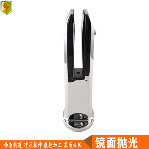 Stainless Steel Double-Hole Floor-to-Ceiling Glass Clamp Swimming Pool Ladder with Elegant Stair Post & Railing - Product Image 3