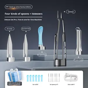 Новинка: Профессиональный отоскоп с HD-экраном 1080P, камерой 3,5 мм, Wi-Fi, для осмотра ушной раковины, носа и полости рта, 6 светодиодов, для домашнего использования - Product Image 4