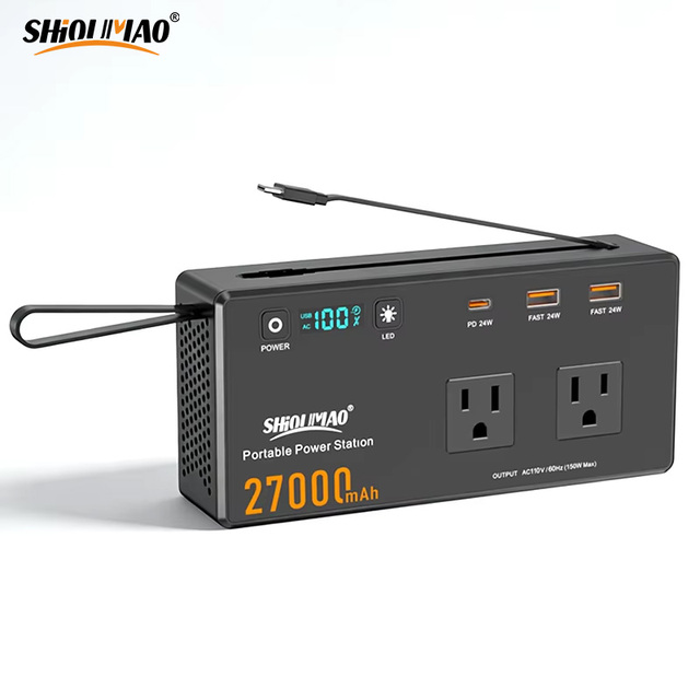 ODM Custom 27000MAH 97.2WH 150W Mini Portable Power Station AC Outlet Camping Power Bank Station for Laptop