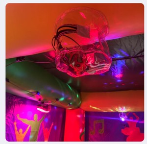 Structure gonflable Scène Principale, Château Gonflable Thème Festival de Musique avec Lumières LED, Structure Gonflable Disco DJ B-Stage - Product Image 5