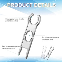 Kit d'outils MC4 pour connecteurs de panneaux solaires, clé métallique pour déconnexion solide, pince à sertir pour connexion de système photovoltaïque