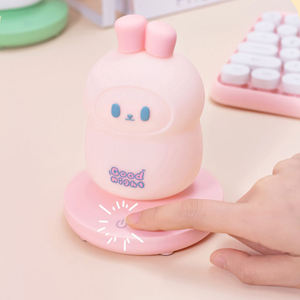 Veilleuse Lapin Mignon pour Enfants, Lampe de Nuit en Silicone LED Rechargeable pour Bébé, Lampe de Chevet Adorable pour Chambre d'Enfant - Product Image 3