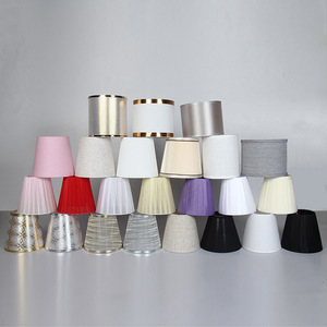 Lampada da scrivania piccolo <span class=keywords><strong>paralume</strong></span> in tessuto piatto accessori per l'illuminazione semplice pavimento in piedi copertura lampada da scrivania - Product Image 6
