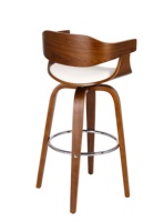 Mobilier commercial tabouret de bar chaises de bar couverture en cuir avec repose-pieds rond chaise de bar haute fabricant en bois de chêne Chine