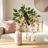 Branche de jasmin artificielle suspendue, fausses fleurs de jasmin tombantes, tige florale artificielle pour la décoration moderne de la maison et des salles d'exposition