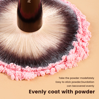 MAANGE Nouveauté - Ensemble de 13 pinceaux de maquillage professionnels - 12 houppettes à poudre - Faux cils - Ensemble de pinceaux de maquillage de luxe en cadeau