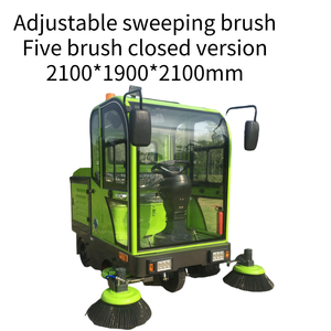 Năm Bàn Chải Đóng Phiên Bản Ride-On Điện Đường Quét Đa Chức Năng Vệ Tinh Lớn Với Bộ Sưu Tập Lá & Công Viên Đổ - Product Image 2