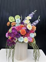 SY-Customize Rosa Lila Rose Burgunderrot Kirschrot Purpurrosa Rot Tischdekoration Gänseblümchen Blumen Gangdekoration Amaranthus