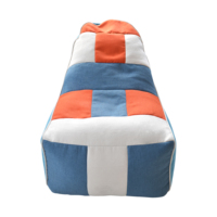 Couleurs personnalisables, pliable, décontracté, portable, pouf individuel, housse 100% polyester