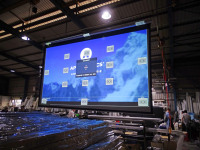 Écran de projection électrique de haute qualité 100'' 120'' 150'' 180'' / Écran de projection motorisé mural et au plafond pour cinéma maison