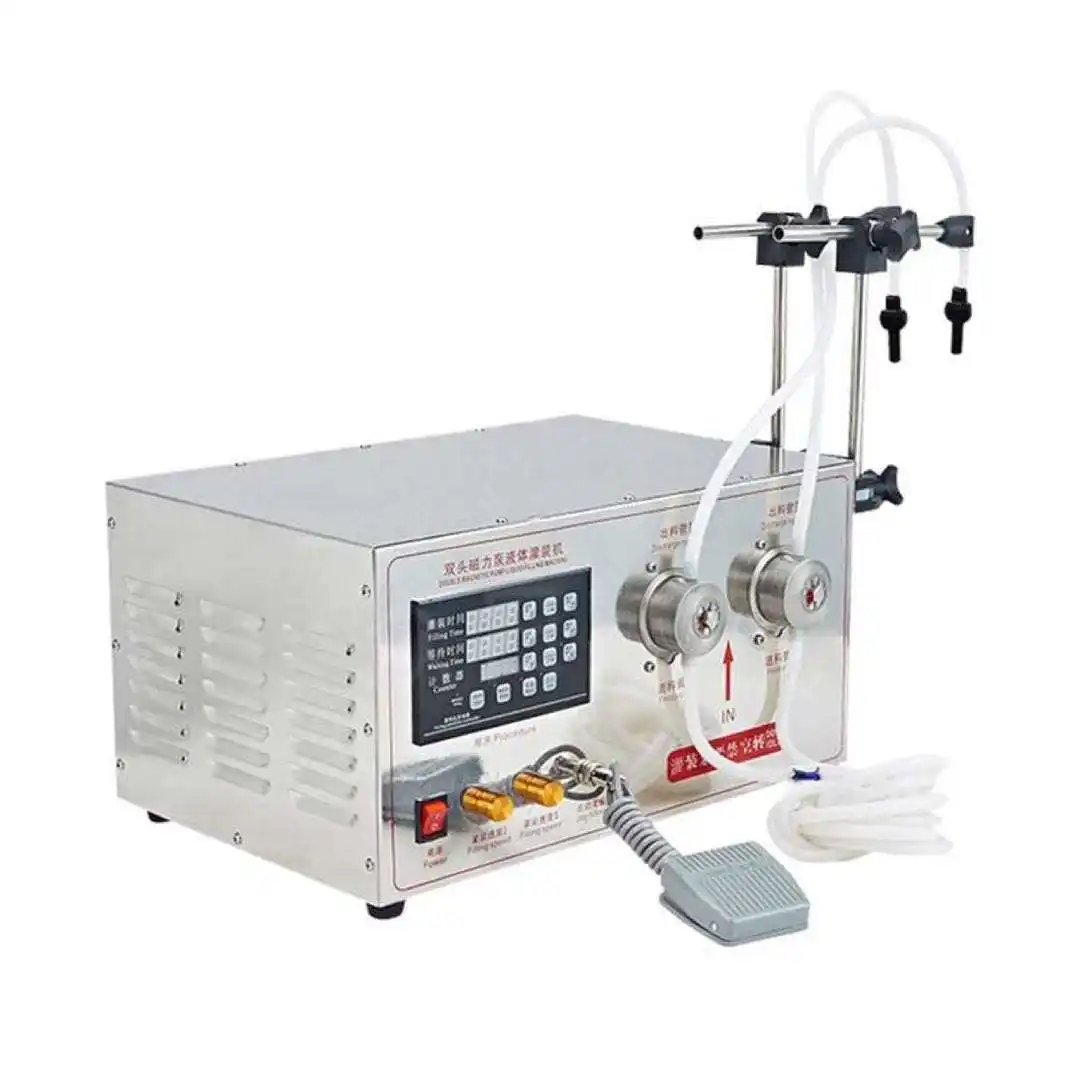 Machine de remplissage de liquide à pompe magnétique semi-automatique pour remplisseur de cosmétique liquide d'eau de jus petite entreprise