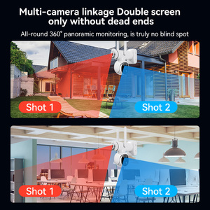 Mới kép liên kết xem 4K 2K 4MP 6MP panel năng lượng mặt trời Wifi PTZ <span class=keywords><strong>camera</strong></span> không dây ngoài trời an ninh 4G Sim Thẻ năng lượng mặt trời máy ảnh - Product Image 3