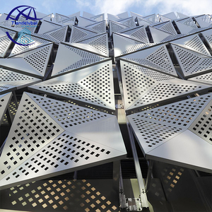 Nhôm đục lỗ kim loại dân cư Tấm ốp tường Vật liệu mặt tiền bên ngoài bảng nhôm - Product Image 2