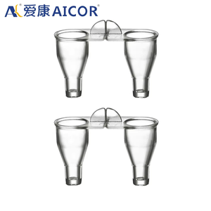 サンプルカップ 11*31*19mm ドイツTECO凝固計対応 2穴 使い捨てプラスチックキュベット マルチセルキュベット - Product Image 3