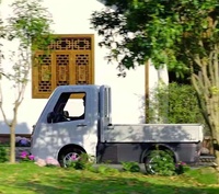 Camion électrique à plateau plat EEC L7e, double moteur à couple élevé, véhicule de transport lourd à plateforme ouverte, longue portée, livraison urbaine