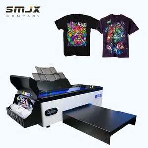 L1800/DX5/R1390 T Shirt Film hewan peliharaan kecil mesin cetak tekstil A3 DTF pencetak Flatbed dan pengering DTF untuk DTF