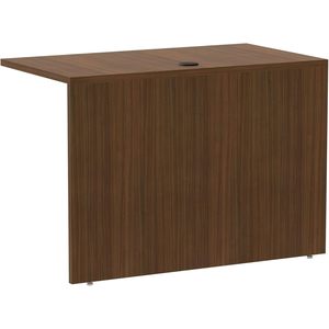 Escritorio de Oficina Moderno Alera VA354224WA Serie Valencia, 42 x 23-5/8 x 29-1/2 Pulgadas, Reversible, con Estructura Tipo Puente, en Color Nogal - Product Image 1
