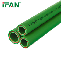 Fábrica de tubos de plástico IFAN Tubo de polipropileno PPR 20MM - 125MM Tubo de fibra de vidrio PPR para agua caliente PN20