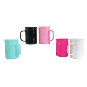 17oz Macaron Colored Jelly Coffee <b>Mug</b> Cups Blank Sublimation Glass American Style Business Gift <b>Plastic</b> - Product Image 2