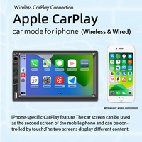 Écran tactile universel 7 pouces 1DIN pour lecteur de voiture, CarPlay sans fil, aide au recul pour Camaro/F-150, navigation GPS, WIFI, BT