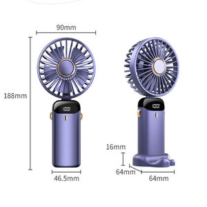 Ventilador de Mesa Portátil con Rociador de Agua, Mini Enfriador de Aire, Ventilador Plegable USB de 2.5W para Auto y Uso Personalizado con Logotipo, Caja de Papel Gratis - Product Image 4