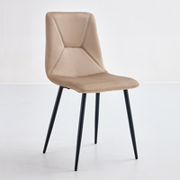 Chaise de salle à manger moderne en métal pour les meubles de maison utilisés dans la salle à manger Home Bar Home Office ou Villa