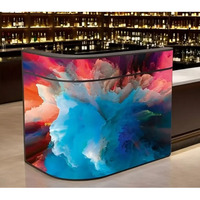 Pantalla LED Unilumin para Barra de Bar, Panel de Video Curvo y Flexible P2.5, 1080P HD, Empalme sin Separaciones, HDR 1000:1, Resistente a la Luz Solar
