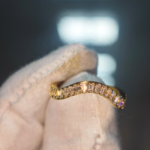 Bijoux de luxe, diamant de laboratoire couleur DEF, 5 carats, or véritable 9K 10K 14K 18K, IGI, <span class=keywords><strong>bague</strong></span> baguette marquise, ensemble de deux alliances - Product Image 3