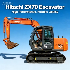 Escavatore Cingolato Mini Hitachi ZX70 Usato, 7 Tonnellate, Originale Giapponese, Piccolo Escavatore - Product Image 5