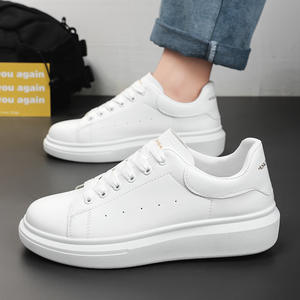 Zapatos Blancos de Mujer, Zapatos Versátiles de Piel Sintética, Novedad 2025, Zapatos de Plataforma con Suela Gruesa para Aumentar la Estatura - Product Image 5