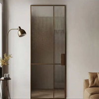 Portes coulissantes extérieures de style américain moderne, portes encastrées en aluminium et verre, isolation acoustique, portes encastrées pour l'intérieur des maisons