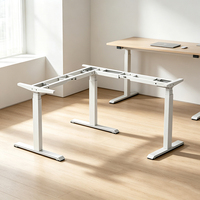 Cadre de bureau électrique réglable en hauteur en L ultra-robuste avec pieds en trois sections pour mobilier de bureau et bureaux DIY – Vente en gros