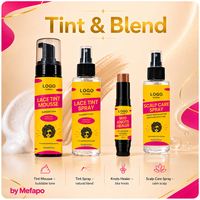 Kit d'installation de perruque en dentelle 6-en-1 : Colle forte + Spray dissolvant + Fixateur de bords + Traitement du cuir chevelu + Huile de croissance Marque privée