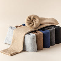 Chaussettes d'hiver épaisses et confortables pour hommes, Logo personnalisé, coussin épais, hauteur du genou