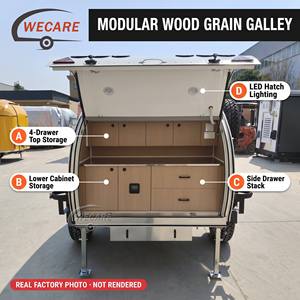 Petite caravane pliante WECARE, caravane teardrop, caravane tout-terrain, <span class=keywords><strong>camping</strong></span>-<span class=keywords><strong>car</strong></span> portable pour aventures de <span class=keywords><strong>camping</strong></span> en plein air - Product Image 3