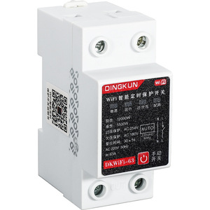 Dingkun Wifi Smart <b>Timer</b> Protection <b>Switch</b> Dkwifi 63 Overload Protection Universal Plug Type Cn Tuya System - Product Image 1