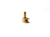 Connecteur mâle SMB à angle droit avec broche de mise à la terre et broche centrale, soudable sur circuit imprimé