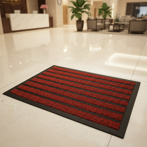 Tapete Antideslizante Personalizable de 7 Rayas, Alfombra de Poliéster, Material de PVC, Técnica Jacquard, Lavable y Reversible - Product Image 1