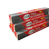 Rouleau de papier d'aluminium souple imprimé de qualité alimentaire pour cuisson au four, grillades et rôtissage de poulet, usage domestique et professionnel