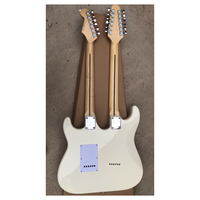 Jelo Double tête acajou pour guitare basse électrique Stratocaster Instruments à cordes dos en érable/côté ébène pièces accessoires