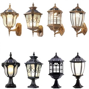 Lámpara Solar de Jardín, Lámpara LED Impermeable para Exteriores, Lámpara Decorativa para Pared, Puerta, Pilar, Columna, IP65, para Patio de Villa, con Control Remoto - Product Image 2
