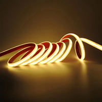Lampu Strip LED COB Tanpa Driver 110V 220V 240 296 LED/m IP65 Tahan Air Fleksibel untuk Pencahayaan Arsitektur Luar Ruangan