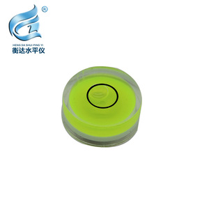 Nivel de burbuja circular de plástico Heng Da Shui Ping Yi, nivel de burbuja de grado DIY - Product Image 1
