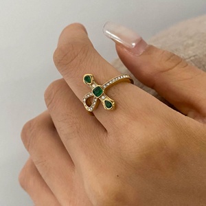 Custom Rose Gold Plated Stainless Steel Cross <b>Snake</b> <b>Ring</b> Zircon Waterproof Non-fading Luxury High-end Fashion <b>Ring</b> for Women - Product Image 3