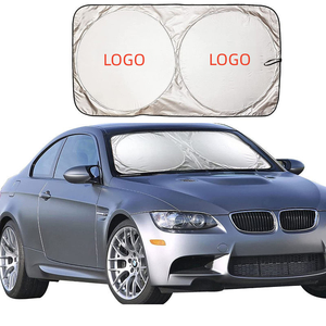 Pare-soleil double anneau personnalisé avec logo pour voiture, isolation thermique, pare-soleil pour pare-brise avant - Product Image 1