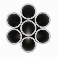 Tube rond soudé ERW à paroi mince, faible teneur en carbone, 70*0.8mm*6.44m, lisse, noir, longueur personnalisée pour cadre de trottinette électrique