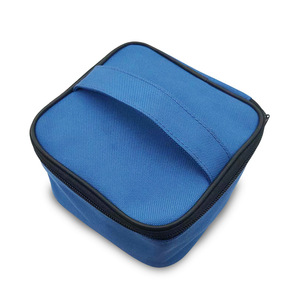 Sac médical pour tensiomètre, 13,5x13,5x7 cm, étui de rangement protecteur en tissu, bleu saphir - Product Image 3