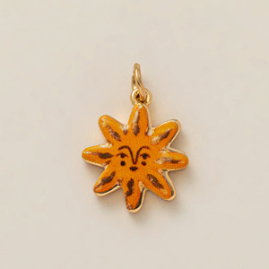 Desierto Occidental Pintado |   Colgantes de Latón Chapados en Oro de 18K para la Creación de Joyería DIY |   Dijes de Corazón, Sol, Poción del Amor y Bota Vaquera - Product Image 6