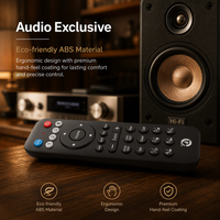Control Remoto Inteligente IR de 30 Teclas con Código Fijo para TV, Funda de Silicona, Aprendizaje BLE y RF433, Control Remoto OEM Personalizado Premium